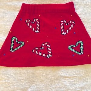 Knit Christmas Mini Skirt